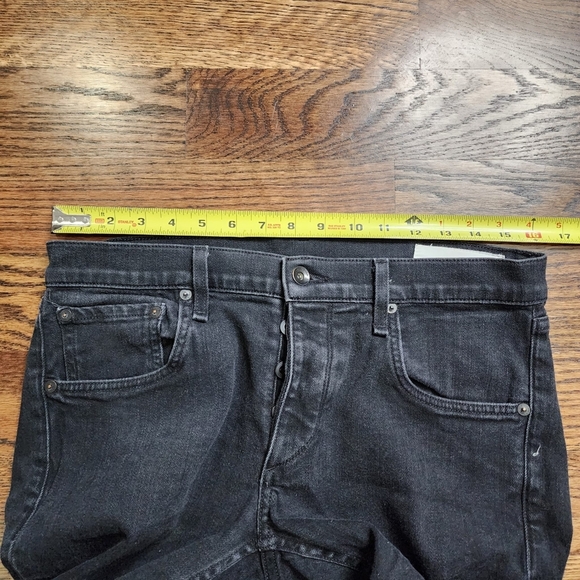 Rag and Bone Extra Slim Black Jeans (White Wash) Size 32 - Picture 5 of 7